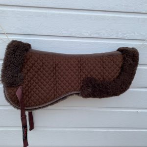 Salmo Synthetic Fleece Lined Brown Half Pad (A0019)