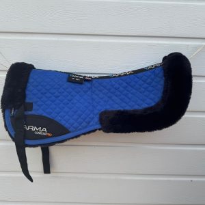 Shires Arma Contour Pro Blue Synthetic Fleece Lined Half Pad (A0053)