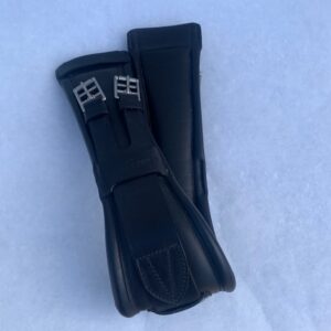 JEFFRIES ELITE 30" BLACK LEATHER DRESSAGE GIRTH (A0216)