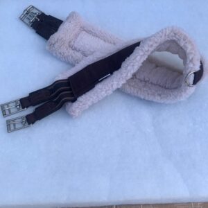 SHIRES 46" BROWN FLEECE LINED GIRTH (A0214)