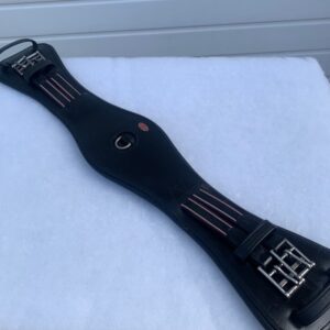 EASYTREK 28" BLACK LEATHER ANATOMIC DRESSAGE GIRTH (A0198)